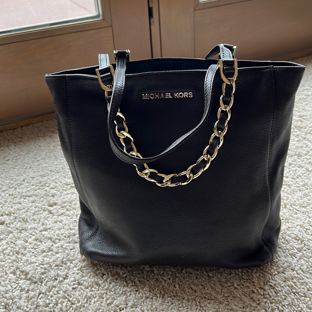 Dark brown and gold chain Michael Kors
